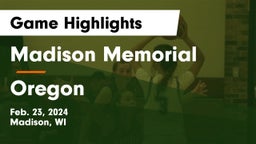Madison Memorial  vs Oregon  Game Highlights - Feb. 23, 2024