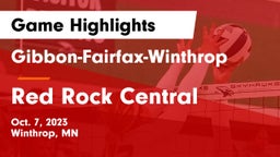 Gibbon-Fairfax-Winthrop  vs Red Rock Central Game Highlights - Oct. 7, 2023