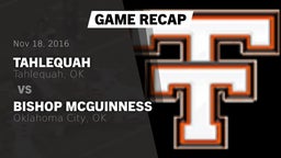 Recap: Tahlequah  vs. Bishop McGuinness  2016