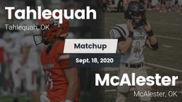 Matchup: Tahlequah vs. McAlester  2020