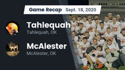 Recap: Tahlequah  vs. McAlester  2020