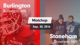 Matchup: Burlington vs. Stoneham  2016