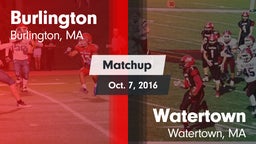 Matchup: Burlington vs. Watertown  2016