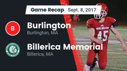 Recap: Burlington  vs. Billerica Memorial  2017