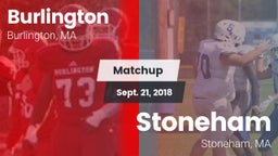 Matchup: Burlington vs. Stoneham  2018