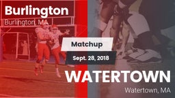 Matchup: Burlington vs. WATERTOWN 2018