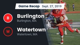 Recap: Burlington  vs. Watertown  2019