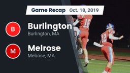 Recap: Burlington  vs. Melrose  2019