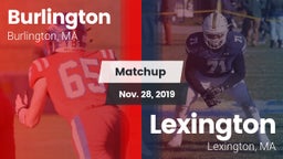 Matchup: Burlington vs. Lexington  2019