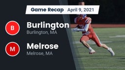 Recap: Burlington  vs. Melrose  2021