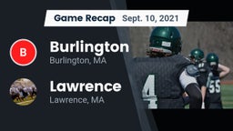 Recap: Burlington  vs. Lawrence  2021