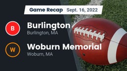 Recap: Burlington  vs. Woburn Memorial  2022