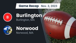 Recap: Burlington  vs. Norwood  2023