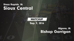 Matchup: Sioux Central vs. Bishop Garrigan  2016