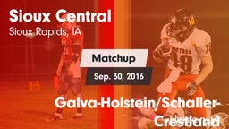 Matchup: Sioux Central vs. Galva-Holstein/Schaller-Crestland  2016