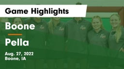 Boone  vs Pella  Game Highlights - Aug. 27, 2022