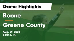 Boone  vs Greene County  Game Highlights - Aug. 29, 2022
