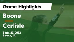 Boone  vs Carlisle  Game Highlights - Sept. 22, 2022