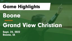 Boone  vs Grand View Christian Game Highlights - Sept. 24, 2022