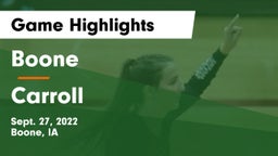 Boone  vs Carroll  Game Highlights - Sept. 27, 2022