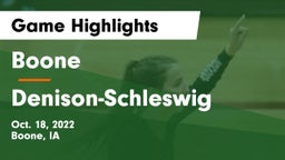 Boone  vs Denison-Schleswig  Game Highlights - Oct. 18, 2022
