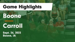 Boone  vs Carroll Game Highlights - Sept. 26, 2023