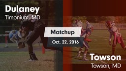 Matchup: Dulaney vs. Towson  2016