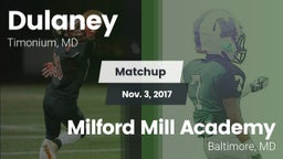 Matchup: Dulaney vs. Milford Mill Academy  2017