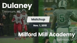 Matchup: Dulaney vs. Milford Mill Academy  2018
