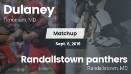 Matchup: Dulaney vs. Randallstown panthers 2019