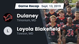 Recap: Dulaney  vs. Loyola Blakefield  2019