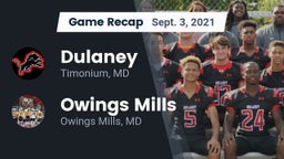 Recap: Dulaney  vs. Owings Mills  2021