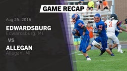 Recap: Edwardsburg  vs. Allegan  2016