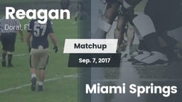 Matchup: Reagan vs. Miami Springs 2017