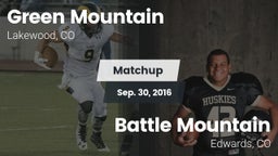 Matchup: Green Mountain vs. Battle Mountain  2016