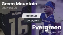 Matchup: Green Mountain vs. Evergreen  2016