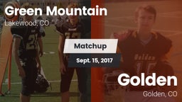 Matchup: Green Mountain vs. Golden  2017