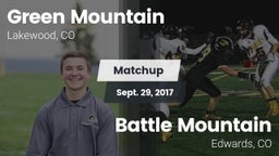 Matchup: Green Mountain vs. Battle Mountain  2017