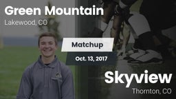 Matchup: Green Mountain vs. Skyview  2017