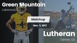 Matchup: Green Mountain vs. Lutheran  2017