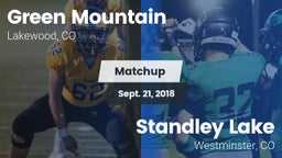 Matchup: Green Mountain vs. Standley Lake  2018