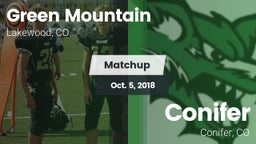 Matchup: Green Mountain vs. Conifer  2018