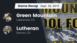 Recap: Green Mountain  vs. Lutheran  2019