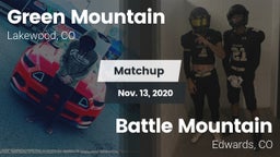 Matchup: Green Mountain vs. Battle Mountain  2020