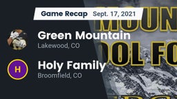 Recap: Green Mountain  vs. Holy Family  2021