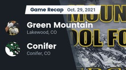 Recap: Green Mountain  vs. Conifer  2021