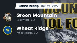 Recap: Green Mountain  vs. Wheat Ridge  2022