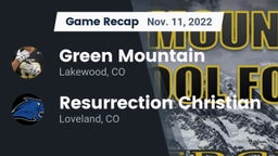Recap: Green Mountain  vs. Resurrection Christian  2022