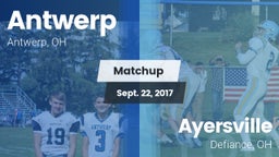 Matchup: Antwerp vs. Ayersville  2017
