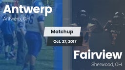Matchup: Antwerp vs. Fairview  2017